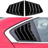 For Mazda 3 Axela Sedan 2020 2021 2022 Car Rear Louver Window Side Shutter Cover Trim Sticker Vent Scoop ABS Carbon Fiber
