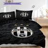 Biancheria da letto con stemma del Football Club Juventus (1 * copripiumino + 2 * federa, senza nucleo) Regalo di compleanno di Natale Copripiumino e federa Set biancheria da letto