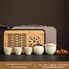 Xuan Kun Pai Ru Kiln Portable Ceramic Travel Tea Set