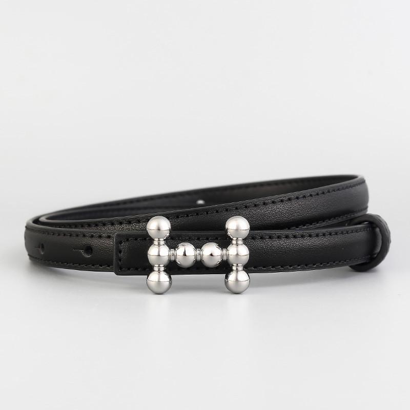 Genuine Leather Womens Belt With Alloy Buckle For Casual And Office Wear