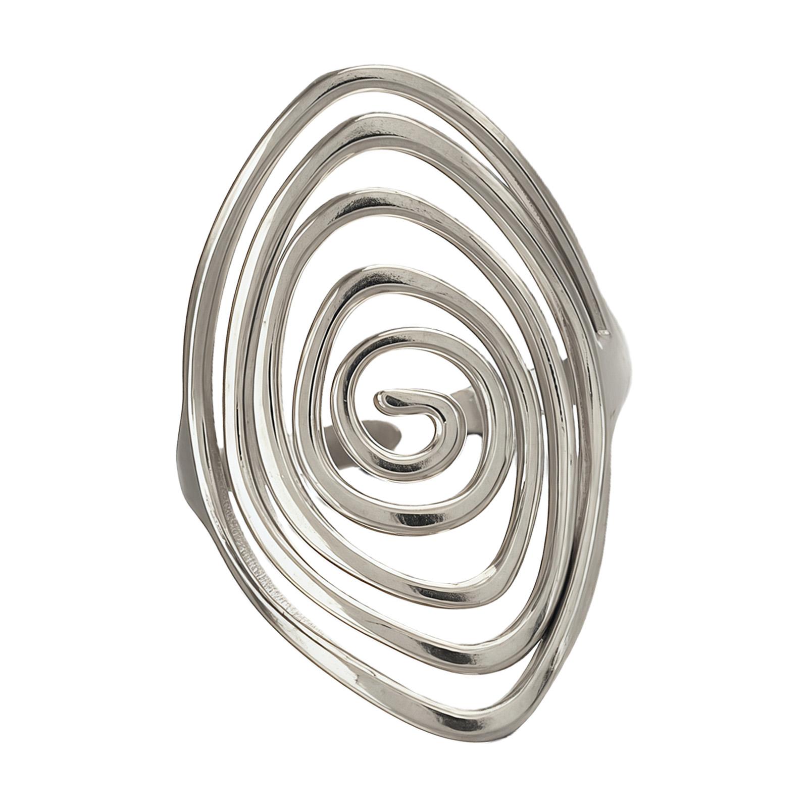 

Modern Swirl Rotation Adjustable Open Ring Stainless Steel Fashion Open Vortex Ring Jewelry Comfortable Wear Daily
