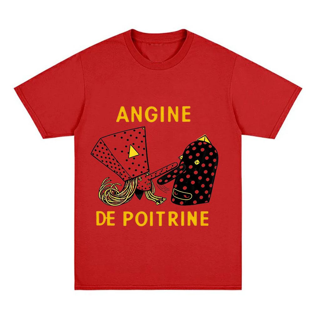 

Angine de Poitrine Graphic Print T-shirt 100% Cotton Vol.ii Tees tour Streetwear Women and Men Casual Fashion O-neck Tops Summer XS