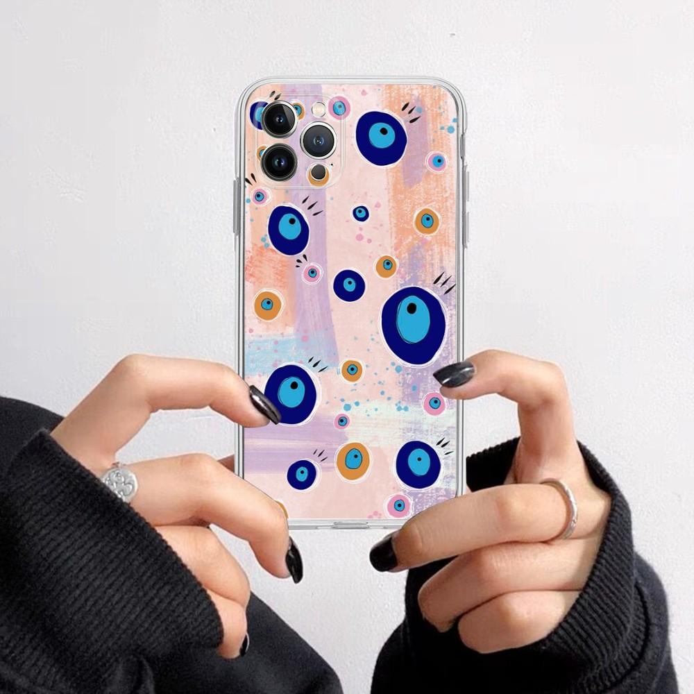 Turkish Evil Eye Phone Case For iPhone 15 14 11 12 13 Mini Pro XS Max Cover 6 7 8 Plus X XR SE 2020 Funda Shell