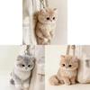 Portachiavi Gatto Peluche Con Materiale Peluche Corto Morbido Per Regalo E Decorazione Borsa