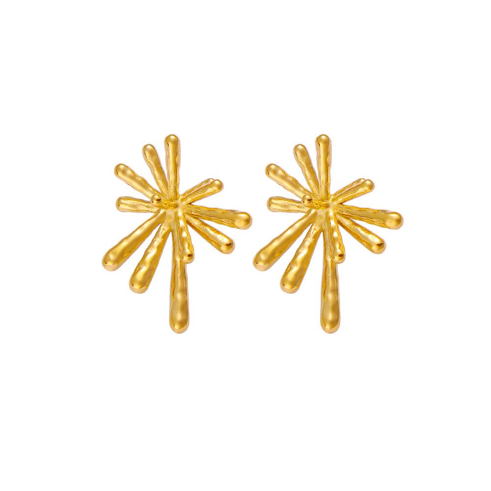 French Retro INS Fashion Firework Earrings: Simple, High-End Stud Design, Versatile and Stylish for Every Occasion.