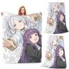 Sousou No Frieren Blankets Soft Warm Flannel Throw Blanket Bedspread for Bed Living Room Picnic Travel Home Sofa