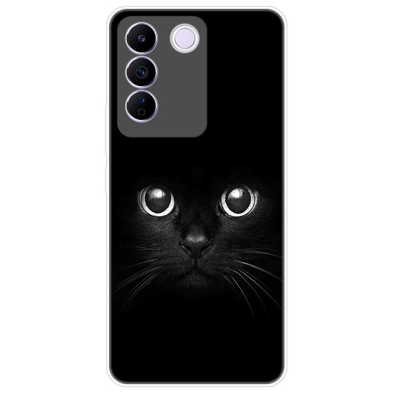 For Vivo V27e V 27e Case Soft Silicone Back Cover Cartoon Phone Case Diversification