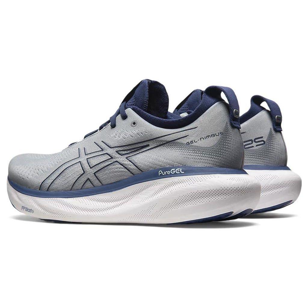 Asics Gel Nimbus 25 Wide Sheet Rock Indigo Blue Men Sneakers Grey 1011B625-021