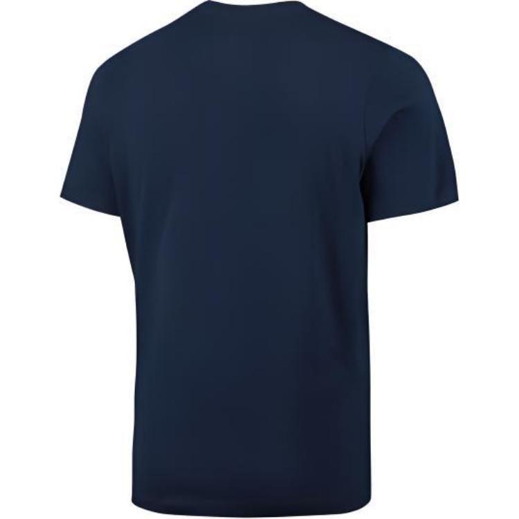 Nike T Shirts Men's Navy Blue Crew Neck Moderate Straight Fit DV0597-492