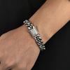 6/8/10/12/14/16MM Hip Hop Rock Zircon Clasp Cuban Bracelets for Men Stainless Steel Jewelry