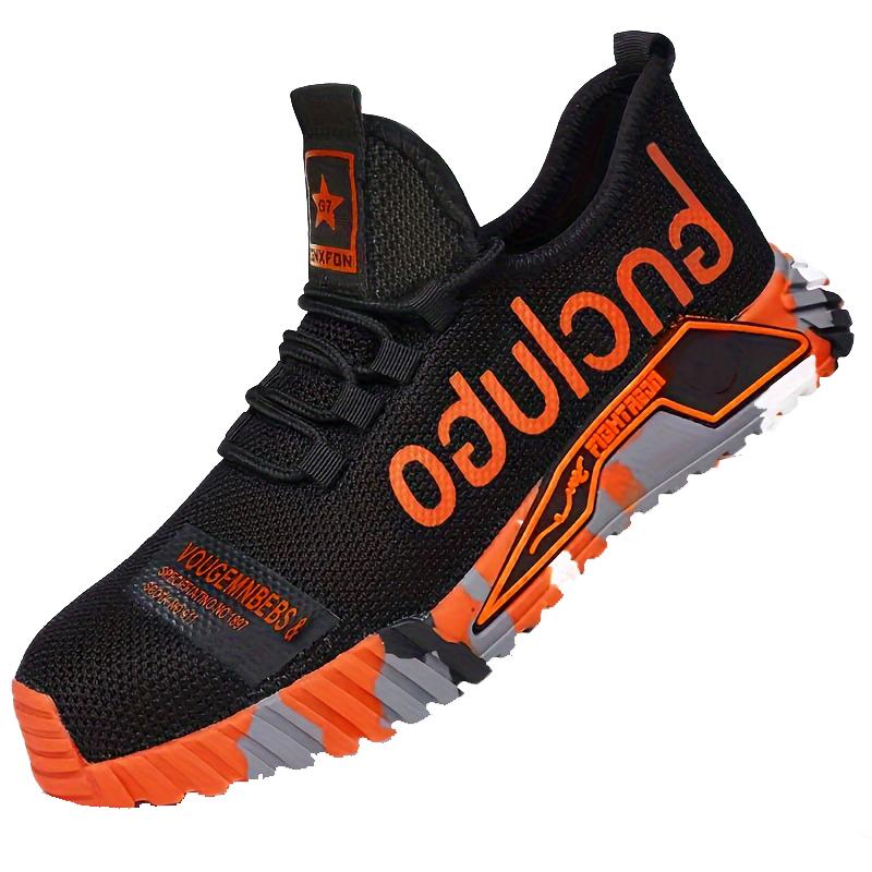 

Нескользящая защитная обувь мужская со стальным подноском, кроссовки, устойчивые к проколам, дышащие рабочие защитные ботинки, мягкий верх, всесезонная повседневная обувь 40