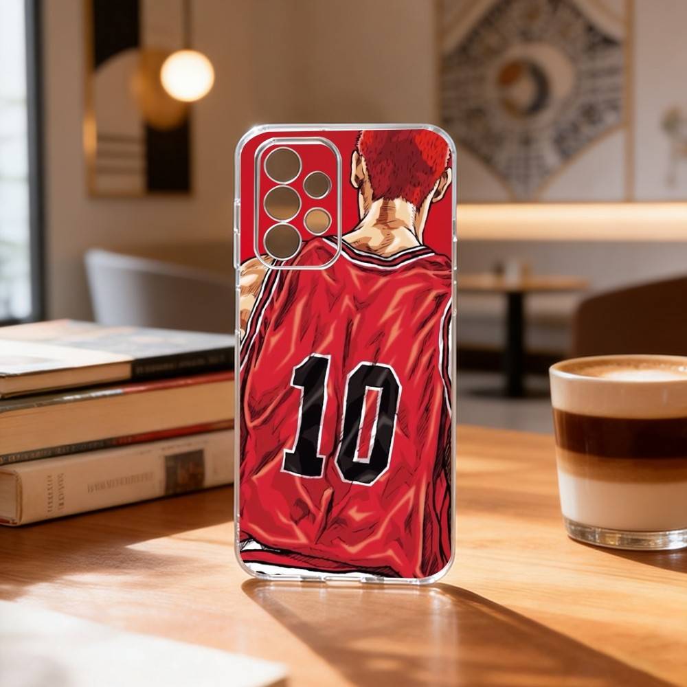 

Anime basquete-E Phone Case Transparent Silicone Soft For Samsung S25,S24,S21,S22,S23,S30,Ultra,S20,Plus,Fe Samsung S21