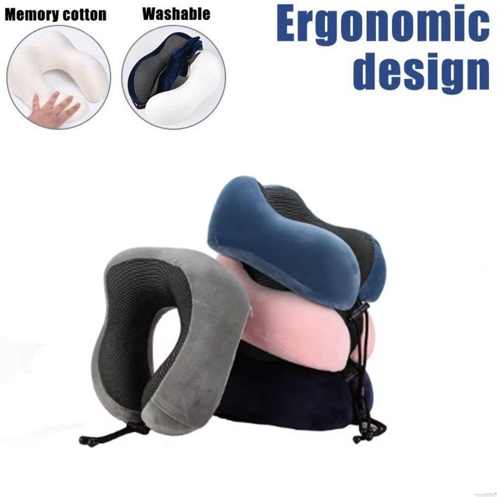 Soft U Shaped Neck Pillow Lightweight Travel Neck Guard Pillow  Healthcare Bedding