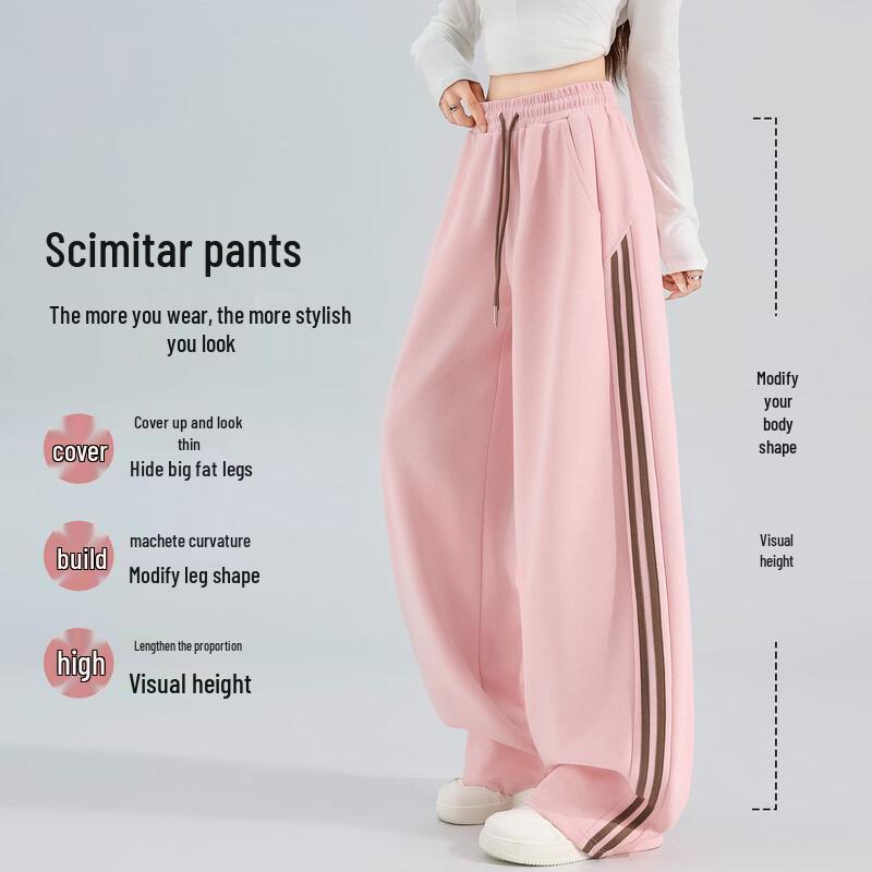 MINISO Women's Loose Wide-Leg Sweatpants