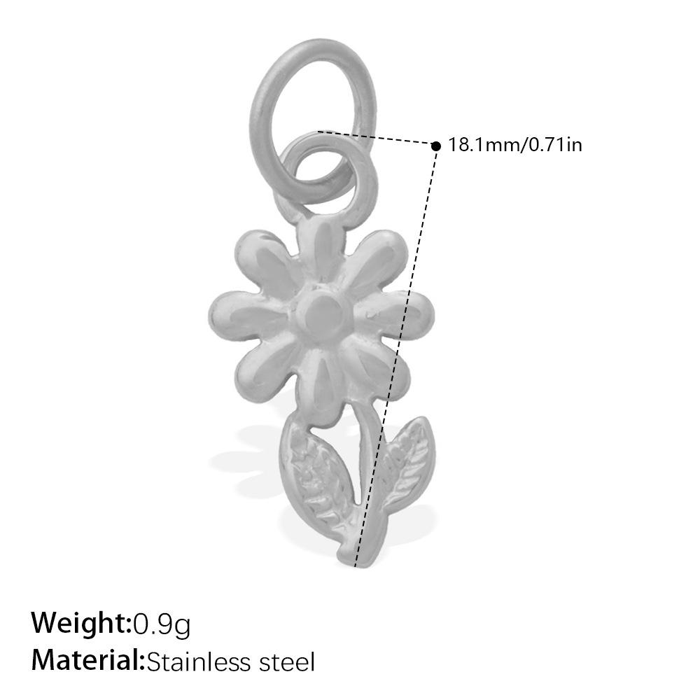 Small Fresh Flower Pendant Collection Exquisite Small Rose Sunflower Shape Bracelet Necklace Pendant