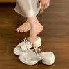 Fashion Shoes Slippers Women Summer Platform Pantofle Slides Square Heel Soft 2025 Block House Slippers Platform Shoes Slides Slipers Wo