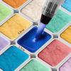 Set di Pittura ad Acquerello Perlescente Portatile - 180 Colori, Compatto Stile Dunhuang