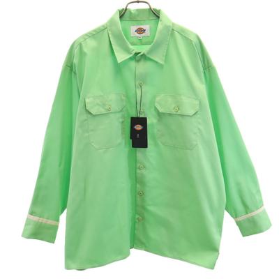 Unused Long Sleeve Work Shirt M Green Men's Used