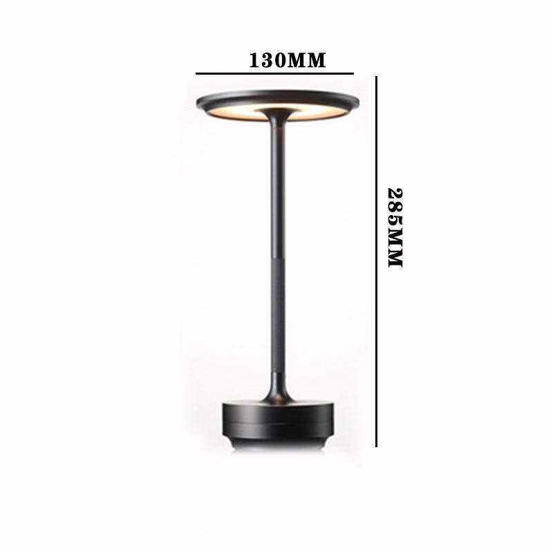 

Светодиодная настольная лампа для зарядки, трансграничная электронная коммерция, японский ретро-ресторан, прозрачный бар, ночник, затемняющая атмосфера чёрный