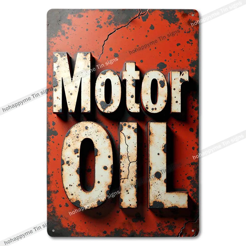 Garage Metal Tin Sign Wall Art Plaque Retro Vintage Auto Repair Shop Decor Man Cave Mechanic Tire Service Bar Pub Decoration