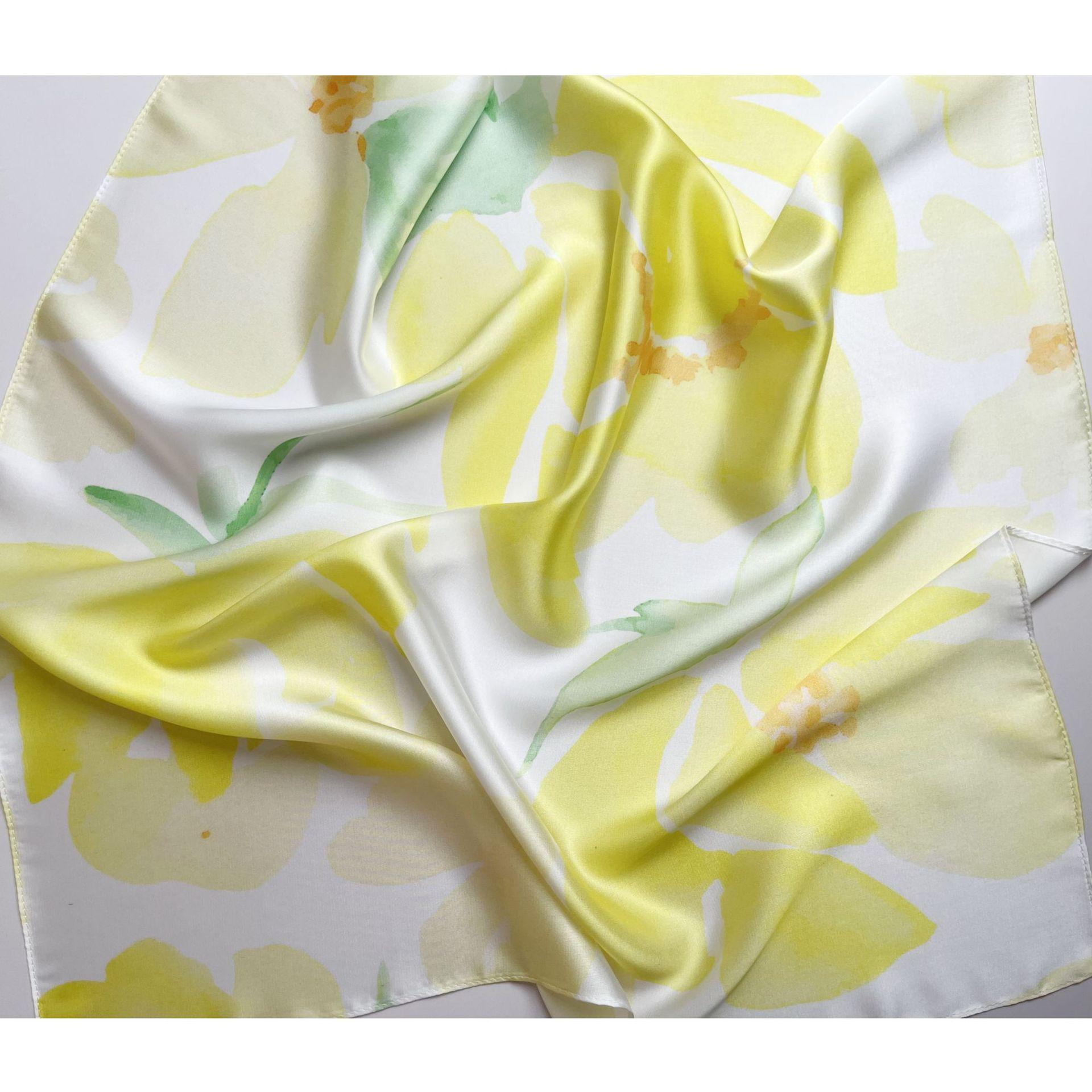 53*53см Модный женский шарф из искусственного шелка квадратный шарф-повязка на голову — фото 8