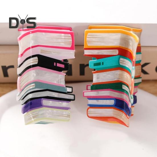 2 Pcs Book Hair Clips Book-inspired Women Funny Hair Accessories Back To School Hair Claw Clip Gift for Book Lovers