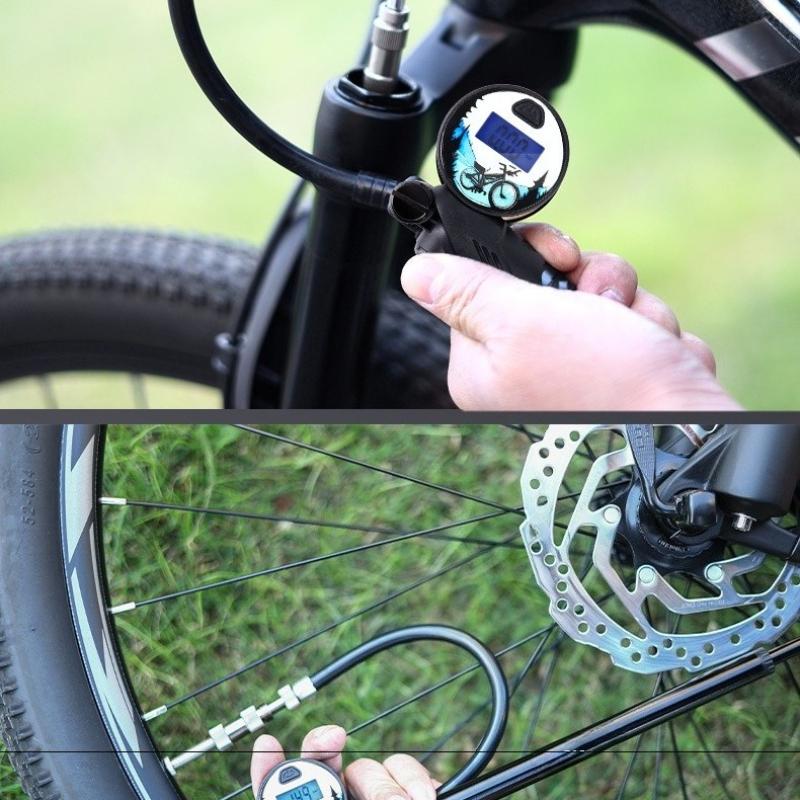OFFBONDAGE Portable High-pressure 300psi Bike Air Pump with Gauge for Fork & Rear Suspension Shock Absorber MTB Bicycle Pump