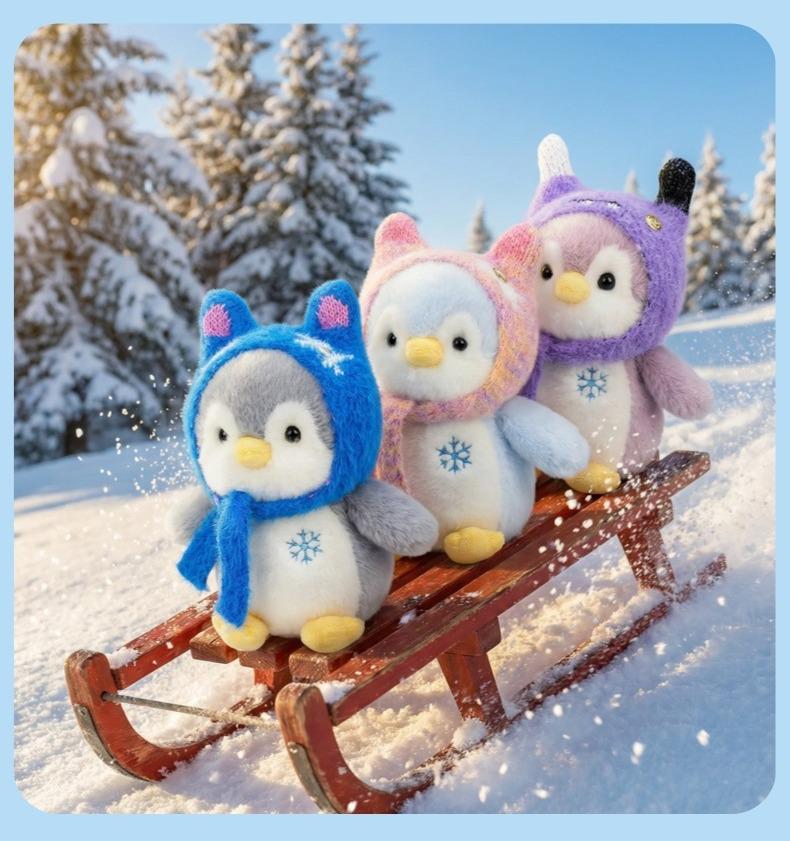 Soft Penguin Plush Doll - Cute New Year Gift for Kids, Perfect Hug Toy for Girls