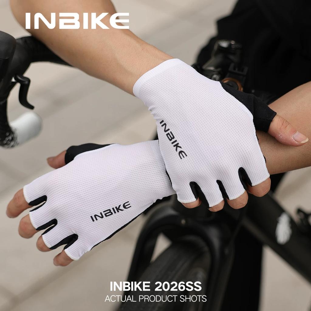 Inbike Cycling Gloves Silicone Shock-Absorbing Bicycle Gloves Half-Finger Summer Men's and Women's Road Mountain Bike Equipment