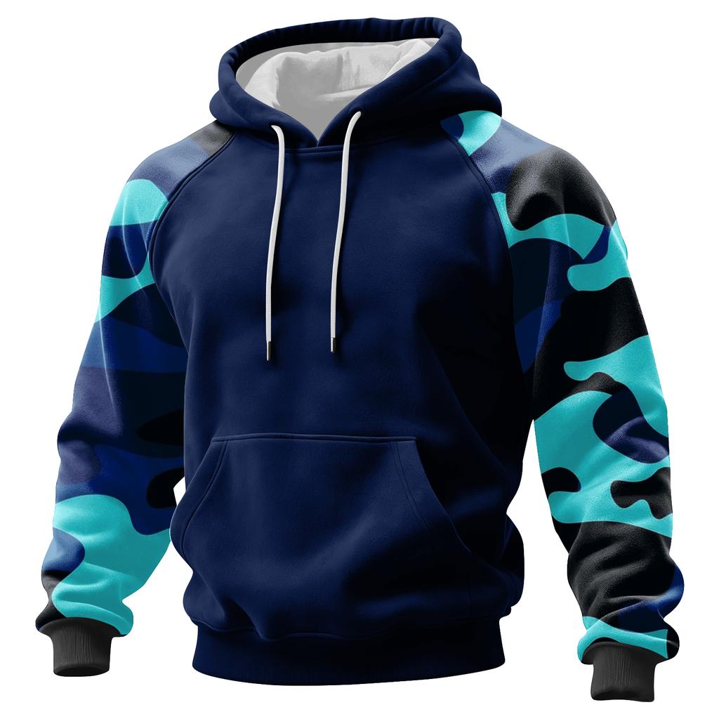 Men's Camouflage Sweatshirt Hoodie Men's Sports Large Size Casual Sweatshirt