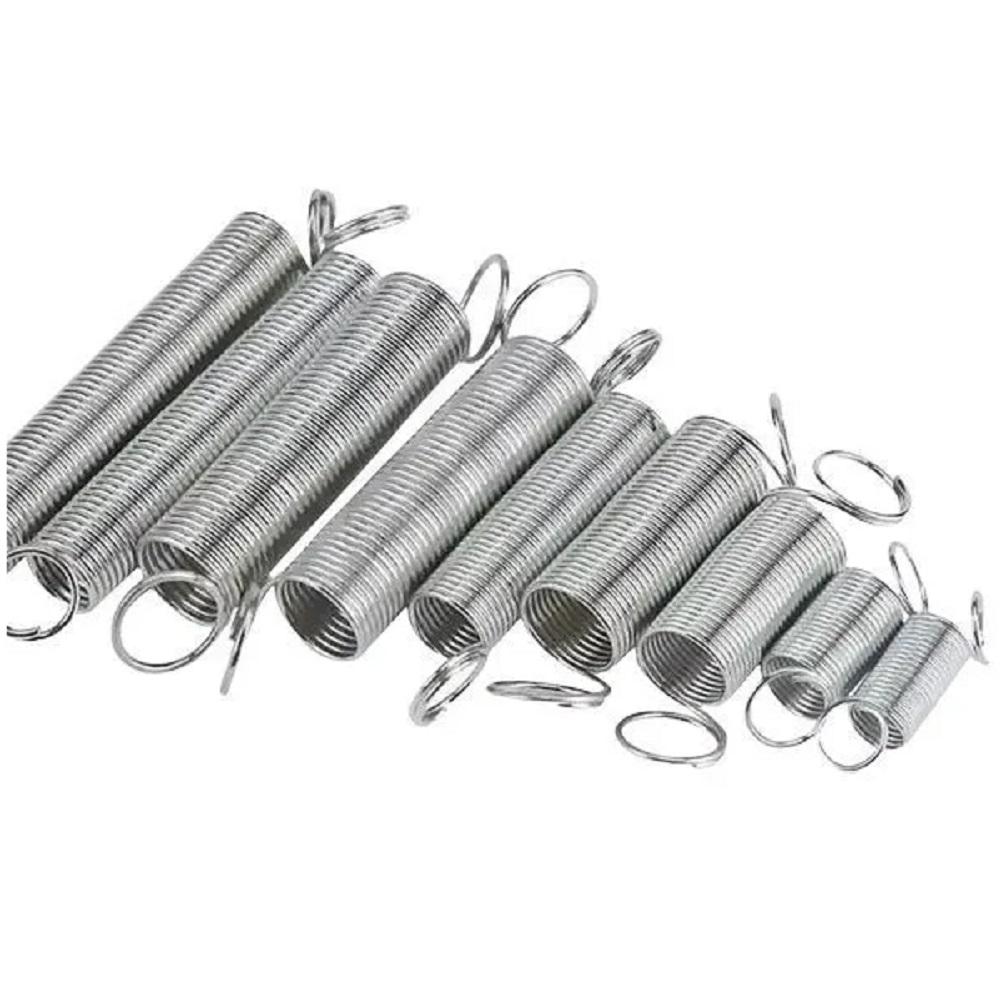 200 Stück verzinkter Stahlfedern Sortiment mit 20 Größen für verschiedene Reparatur- und mechanische Anwendungen mit durchsichtiger Aufbewahrungsbox
