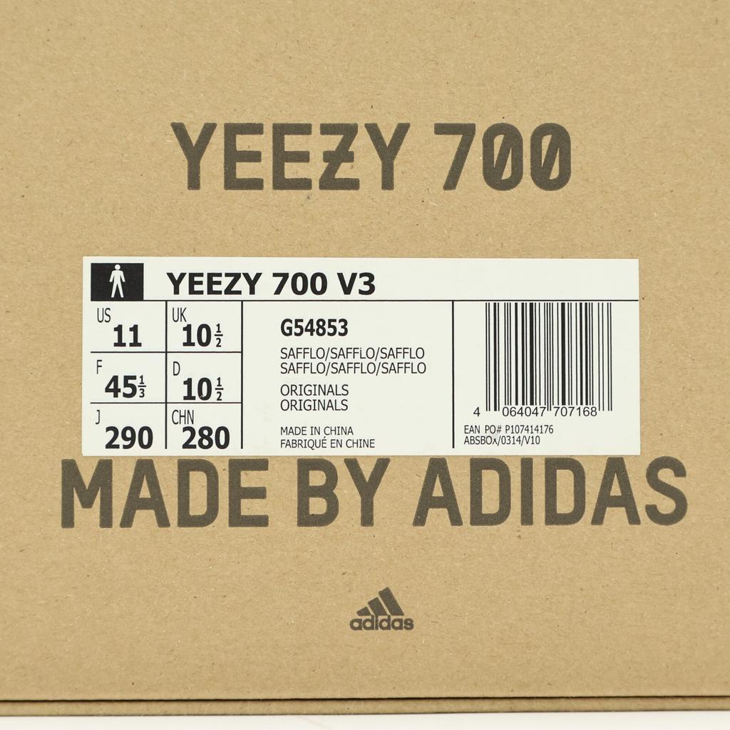 G54853 Adidas Yeezy Boost 700 V3 SAFFLOWER Geel Crème Wit Zeil Ivoor Beige