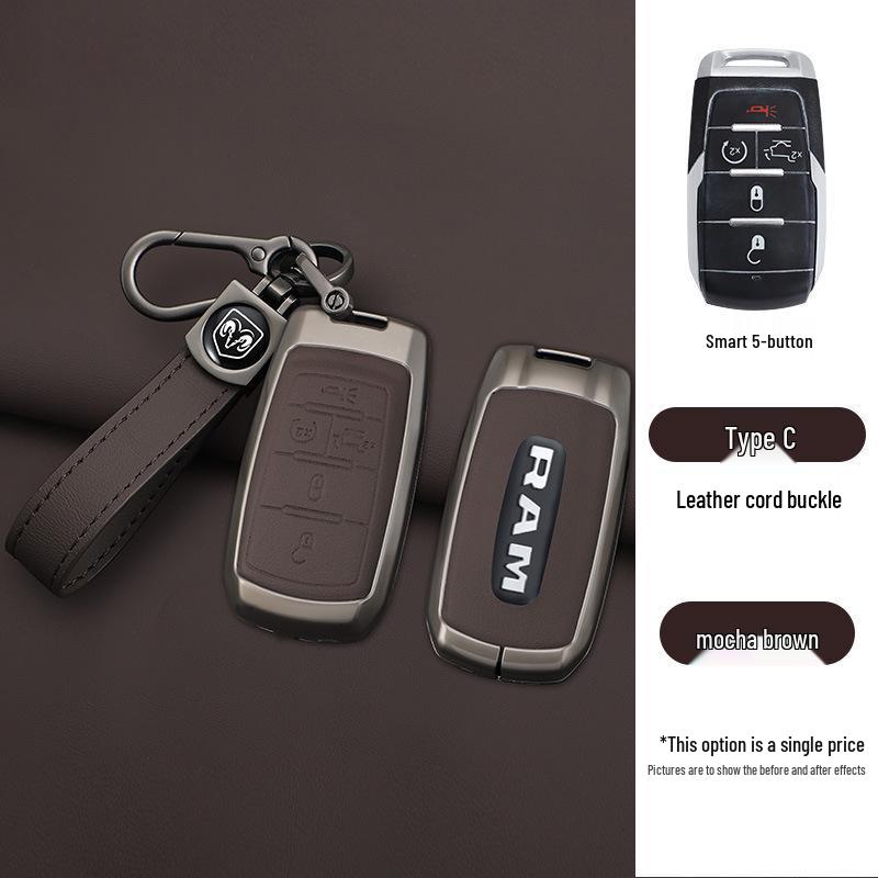 GMC Dodge Ram T-Rex RAM Long Horn Key Cover & Challenger Bag Korando Buckle