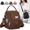 Sac à dos compact convertible Grace, Sac léger en nylon uni avec bandoulière large amovible
