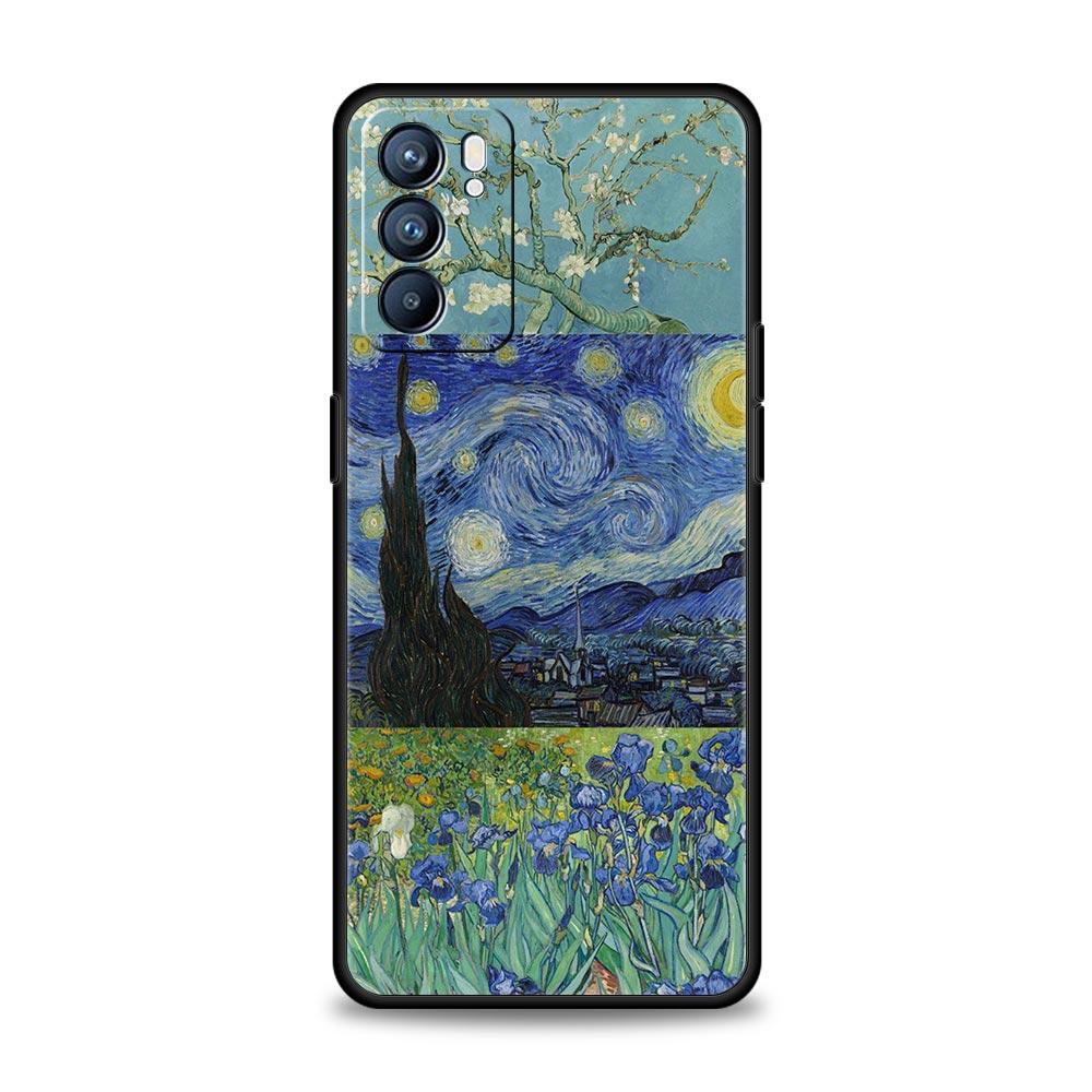 

Van Gogh The Starry Night Phone Case For Oppo Reno13 Reno12 Reno11 F Reno10 Pro A54 5G Find X5 A9 A57 A78 4G A79 A80 A98 Cover Oppo Reno13