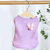 Summer Pet T-shirt Breathable Sleeveless Round Solid Color Medium Dog Collar Small Puppy Tee Shirt Clothes Pet Supplies
