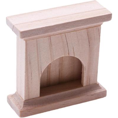 Accessori per Case di Bambola in Miniatura Mobili, Camino in Legno per Soggiorno Cucina Decorazione Natalizia