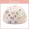 Graphics Letter Printing Bucket Hat Cotton Skullcap Breathable Fashion Gift Cap