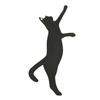 Black Kitten Metal Bookmark - Creative Cat Design, Perfect Gift for Students and Friends.
