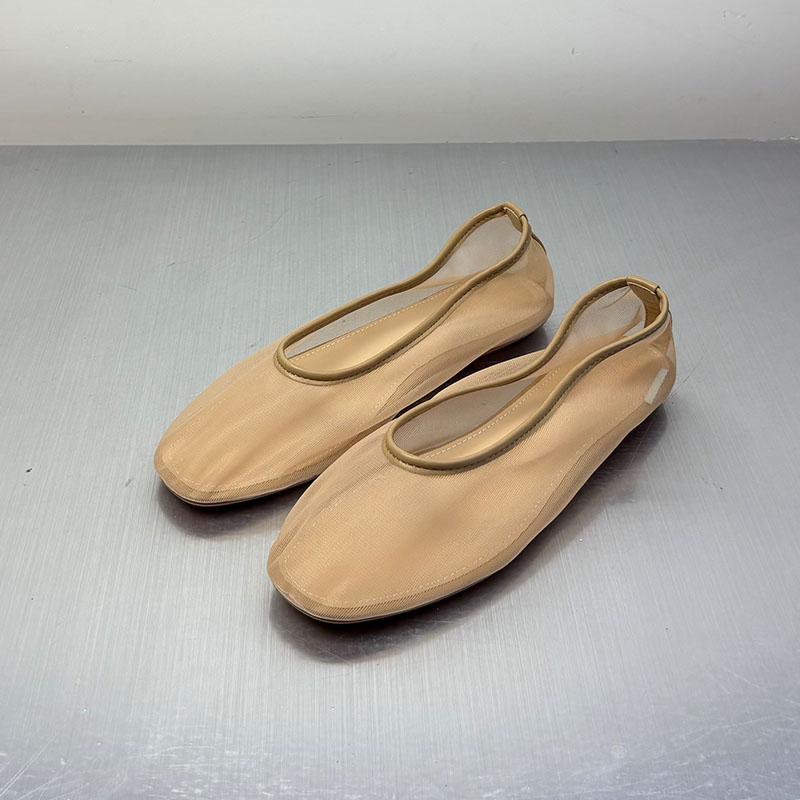 Fashion Fashion Mesh Footwear Breathable Flats Slip On Shoes For Women Luxury Female Slides Shallow Ladies Ballet Flats Dance Shoes
