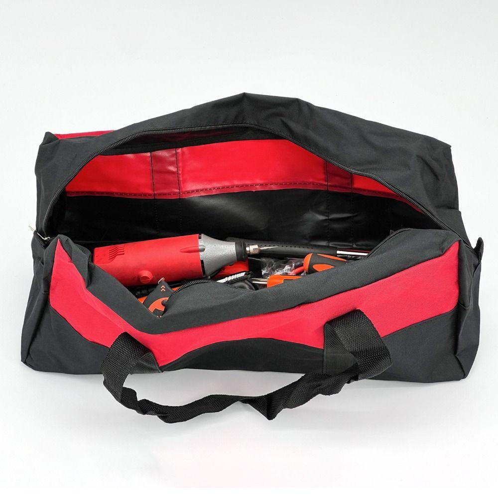 600D Oxford Cloth Construction Site Bag Multi-functional Home Hardware Tool Bag Wide-mouth Bag