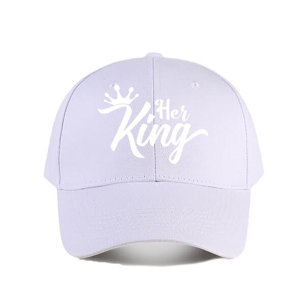 Her King Crown Vinyl Sticker Car Decor Baseball Cap Fashion Unisex Sunhat Womens Outdoor Sports Snapback Cap