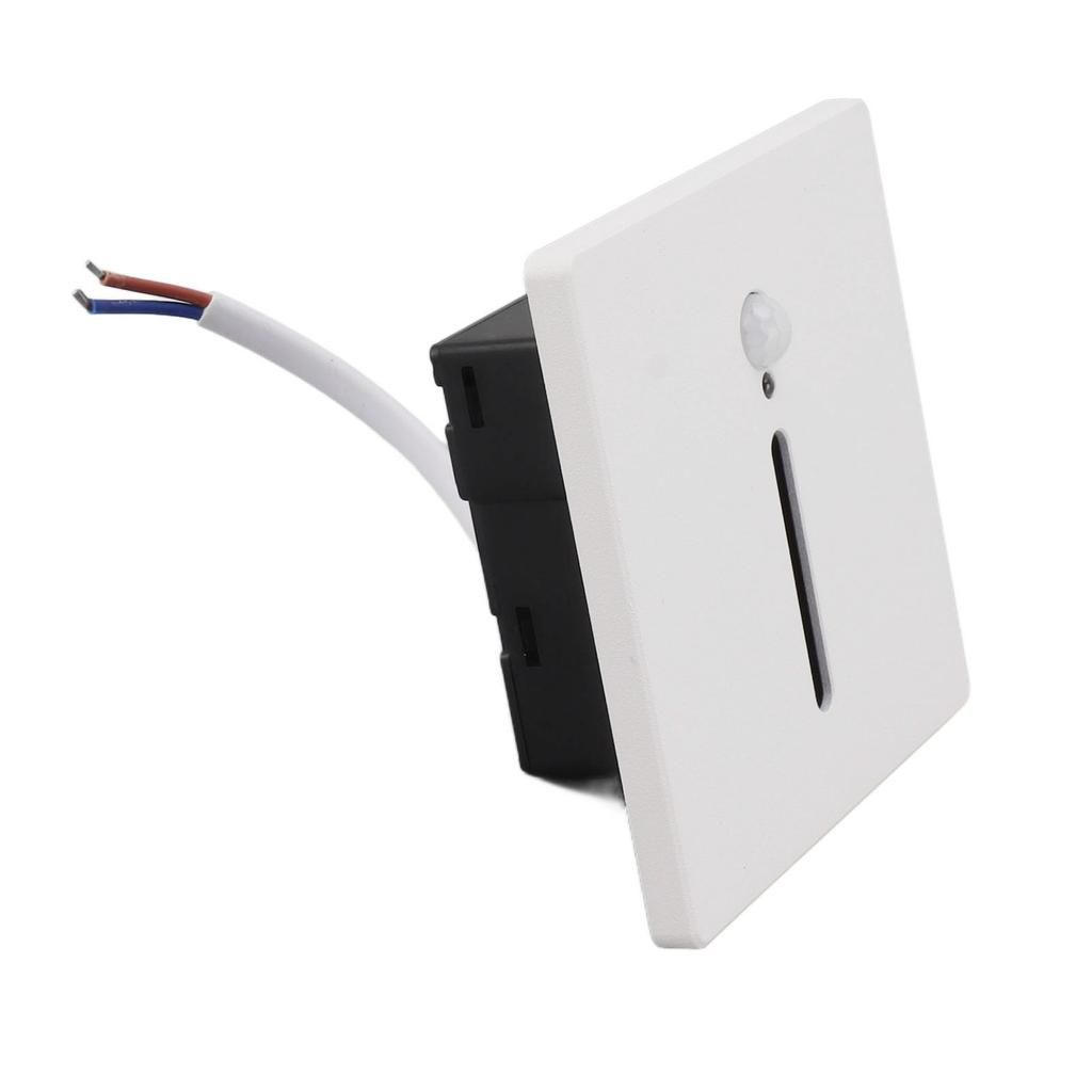 LED Step Light 3W Recessed Motion Seneor Dusk To Dawn Sensor 4000K Stair Light 110‑240V for Indoor