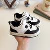 2025 spring new children's low-top little white shoes boys and girls breathable casual Velcro non-slip and wear-resistant students