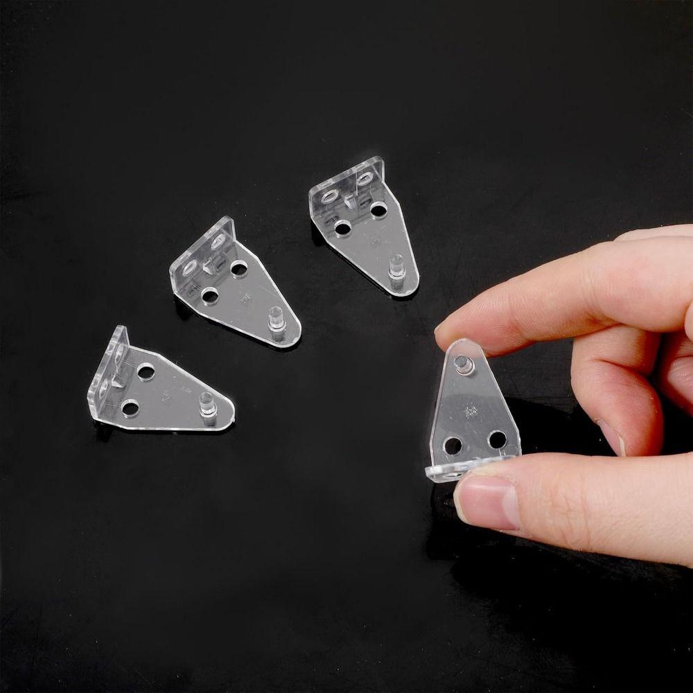 8PCS Transparent Mini Blind Brackets Univerasal Bottom Rail Holder  Window Blinds Accessories