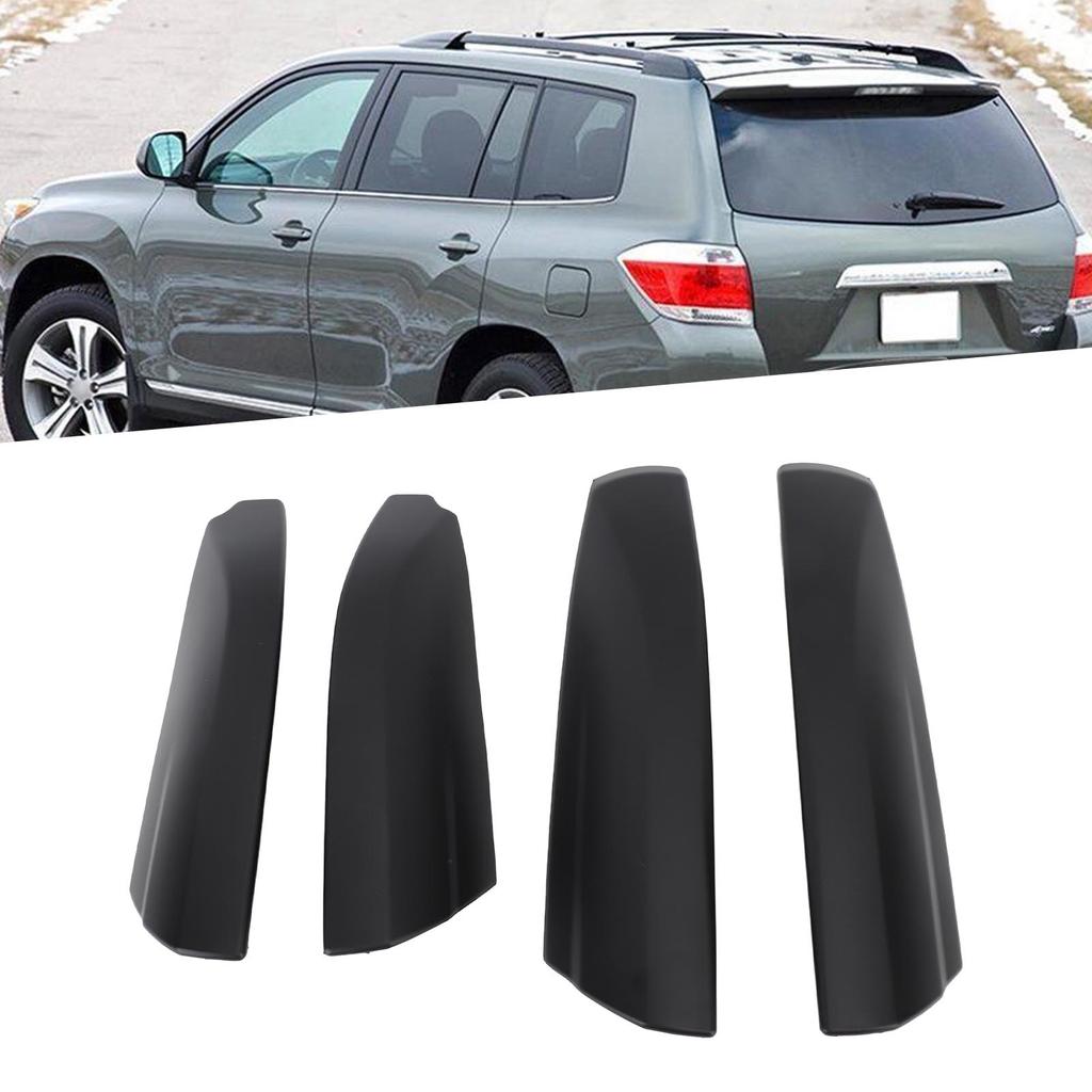 4Pcs Roof   Rack Rail End Cover Roof Rack       Cover Replacement for     2007 To 2013