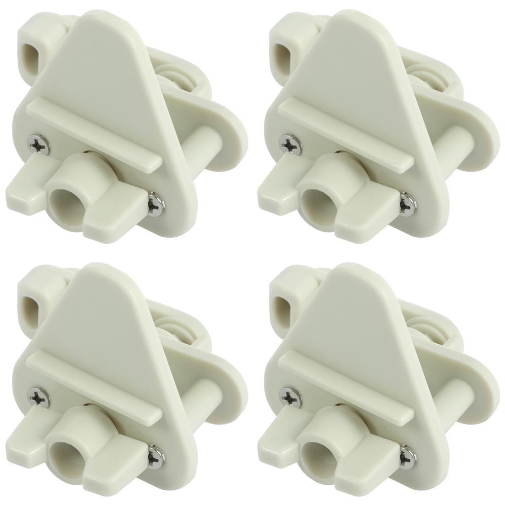 4Pcs Pontoon Boat Gate Latch Plastic Marine Safety Door Gate Latch Replacement Kit Durable Fit Left and Right Hinge Gate Latch