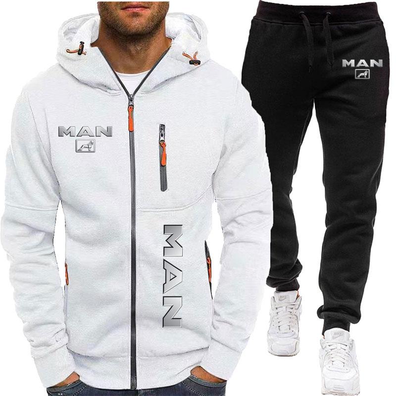 

Чоловіча осінь спортивна куртка з капюшоном, довгі штани, спортивна куртка з капюшоном, набір, спортивний одяг, вільна куртка з принтом, довгі штани, спортивні штани на відкритому повітрі, біг, чоловічі светри з капюшоном, набір M