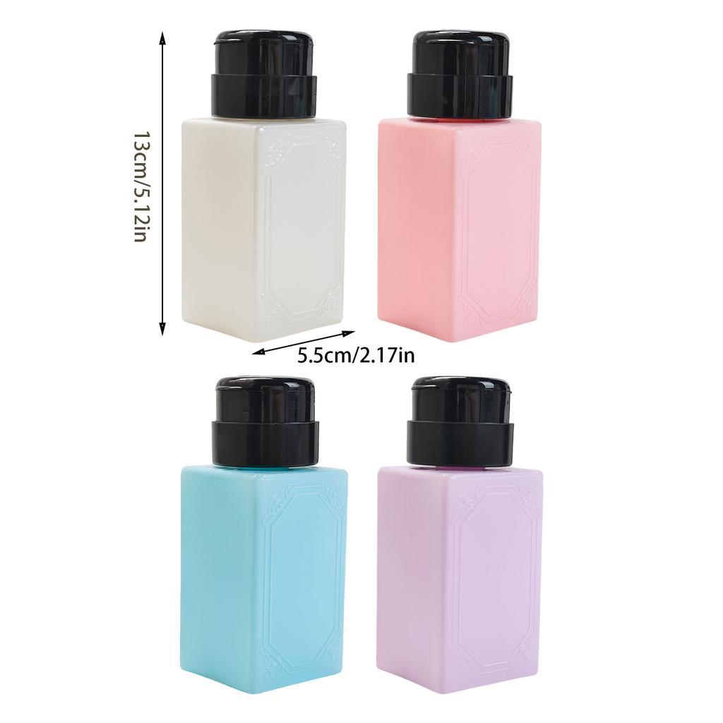 Quick Press Liquid Dispensers For Nail Salons For Toner And Makeup Remover Pump Dispensing Bottle