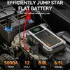 Portable Car Jump Starter with Air Compressor, Jump Starter Battery Pack, 5000A Peak with 150 PSI Tire Inflator, 12V Car Battery Jump Power Pack